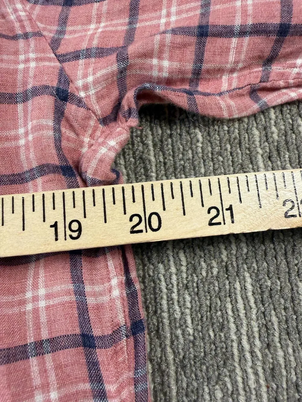 Sid Mashburn Shirt Mens Medium Pink Plaid Long Sleeve Button Up Slim Fit Linen